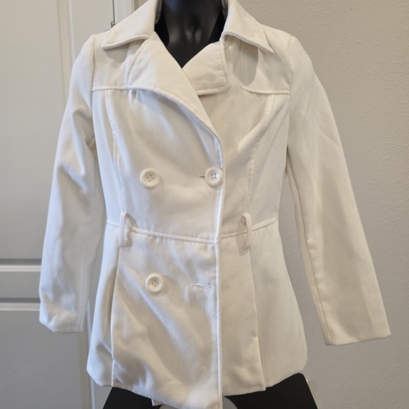 Rampage Jackets & Blazers - Elegant White Double-Breasted Women's Coat